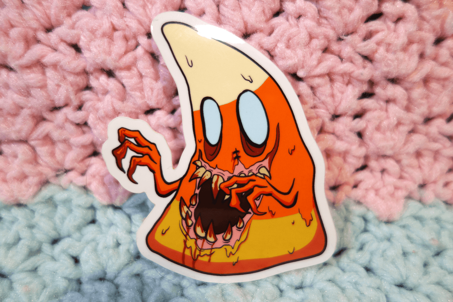 Candy Corn Monster Sticker