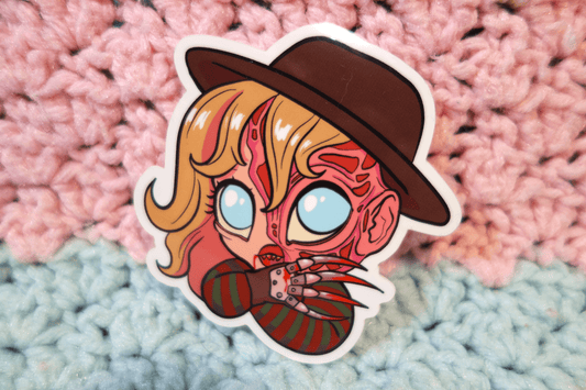 Gender-bent Freddy Sticker