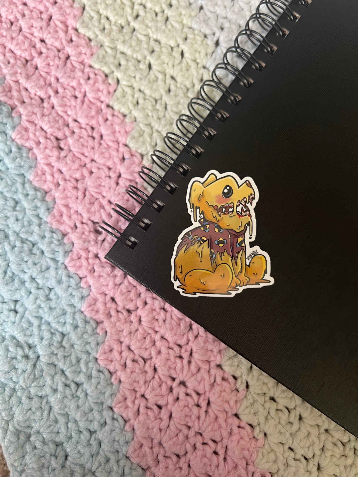 Creepy Cute Winnie the Pooh Sticker