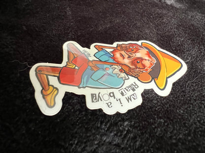 Creepy Cute Existential Pinocchio Sticker