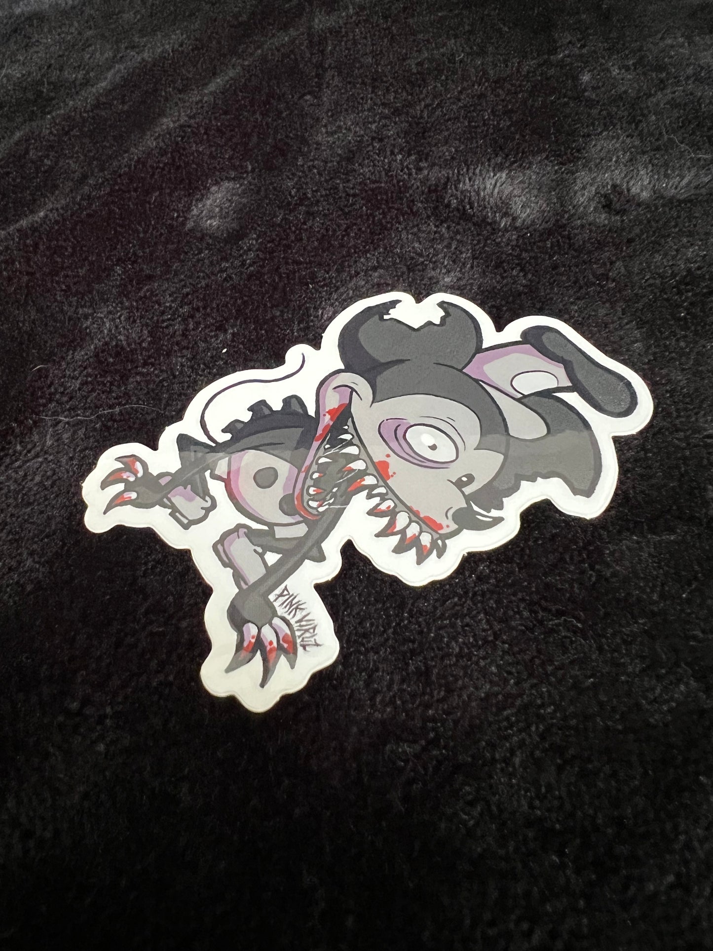 Creepy Cute Steamboat Willie Sticker