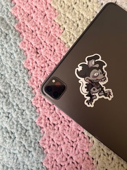 Creepy Cute Steamboat Willie Sticker