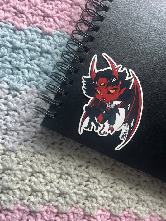 Demon Goth Succubus Hot Monster Girl Sticker