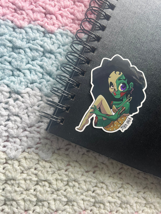 Zombie 50s Pin Up Hot Monster Girl Sticker