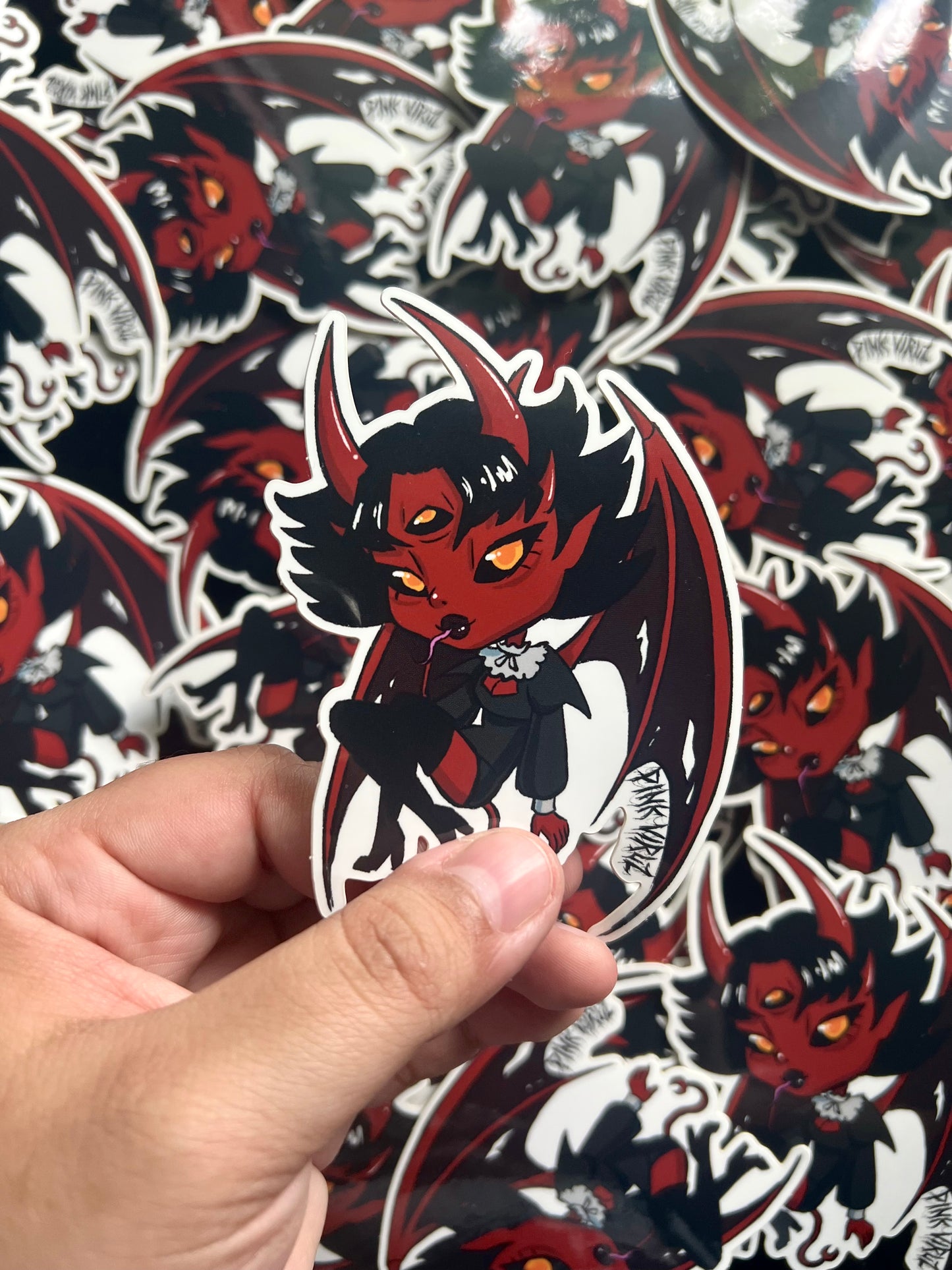 Demon Goth Succubus Hot Monster Girl Sticker